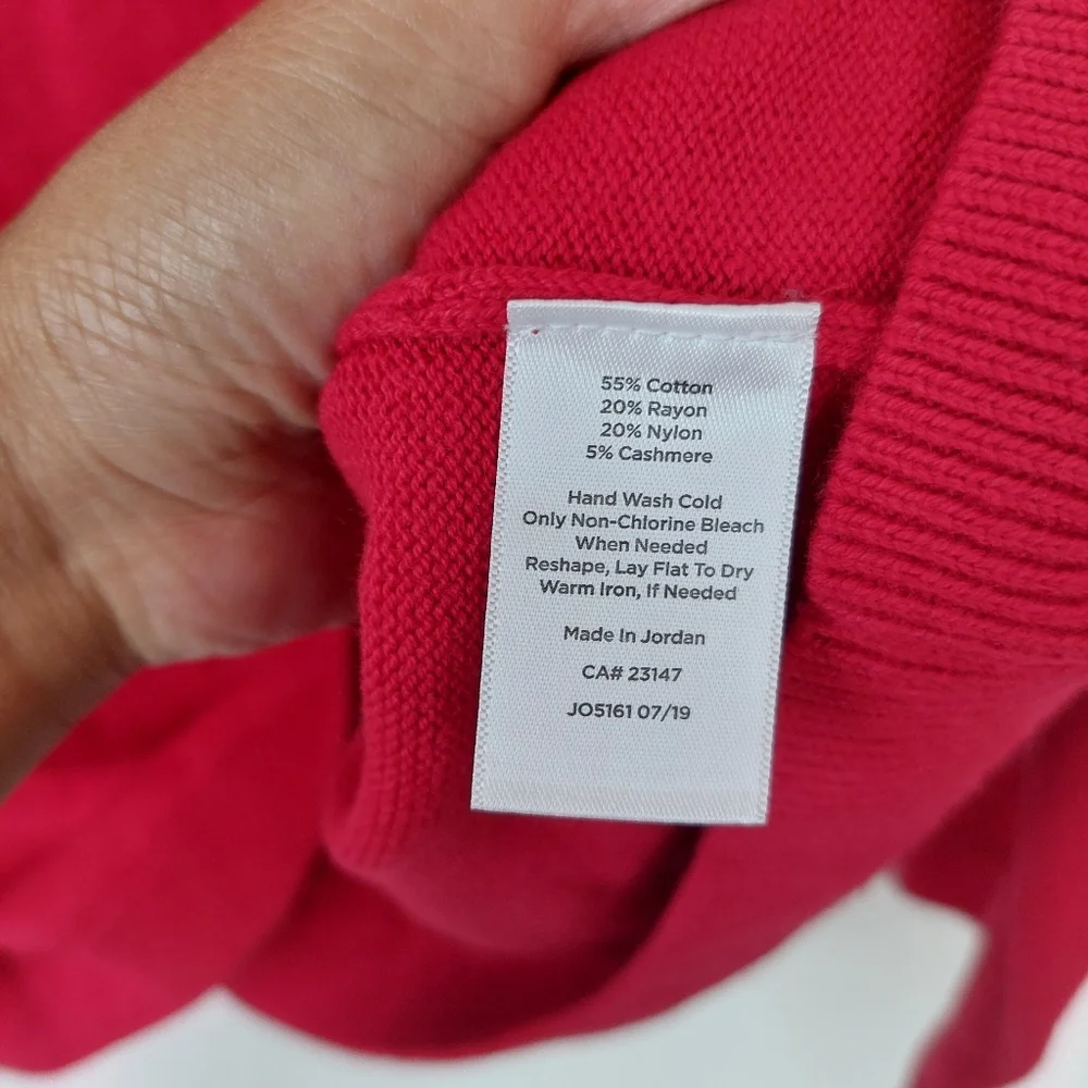 Talbots Cotton‎ Cashmere Blend Sweater Size 2X